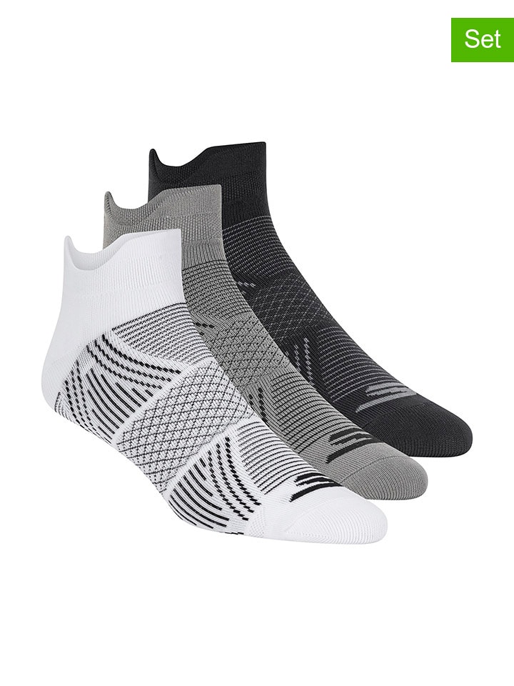 Skechers Skarpety (3 pary) w kolorze biało-czarno-szarym rozmiar: 39-42