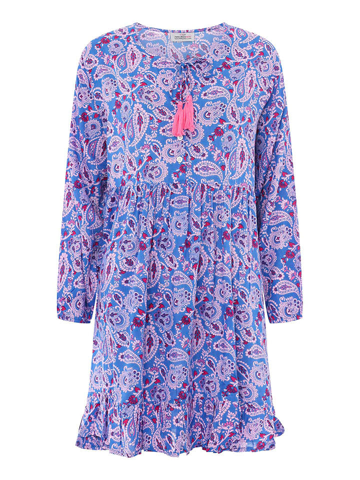 Zwillingsherz Sukienka w kolorze niebieskim rozmiar: S/M