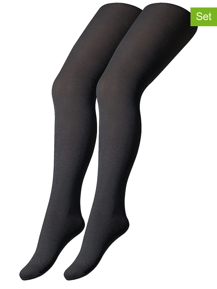 camano Rajstopy (2 pary) w kolorze antracytowym rozmiar: 134-146