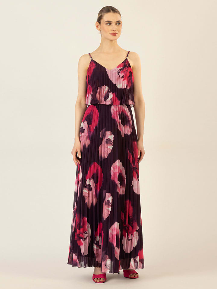 APART Sukienka w kolorze czarno-różowym rozmiar: 46