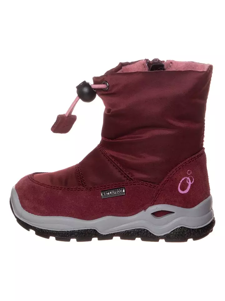 lamino Botki zimowe w kolorze bordowym rozmiar: 20