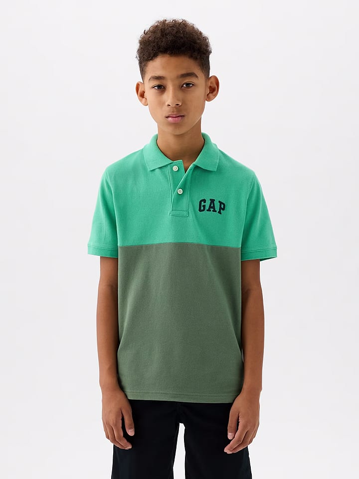 GAP Koszulka polo w kolorze zielonym rozmiar: 164/170