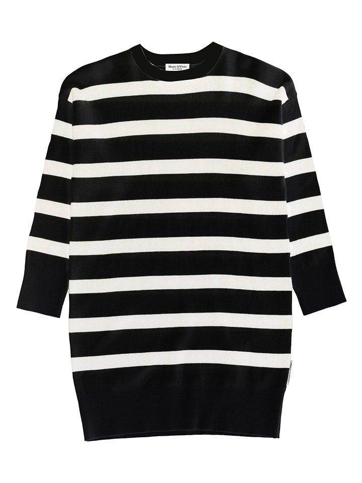 Marc O'Polo Junior Dzianinowa sukienka w kolorze czarnym rozmiar: 128/134