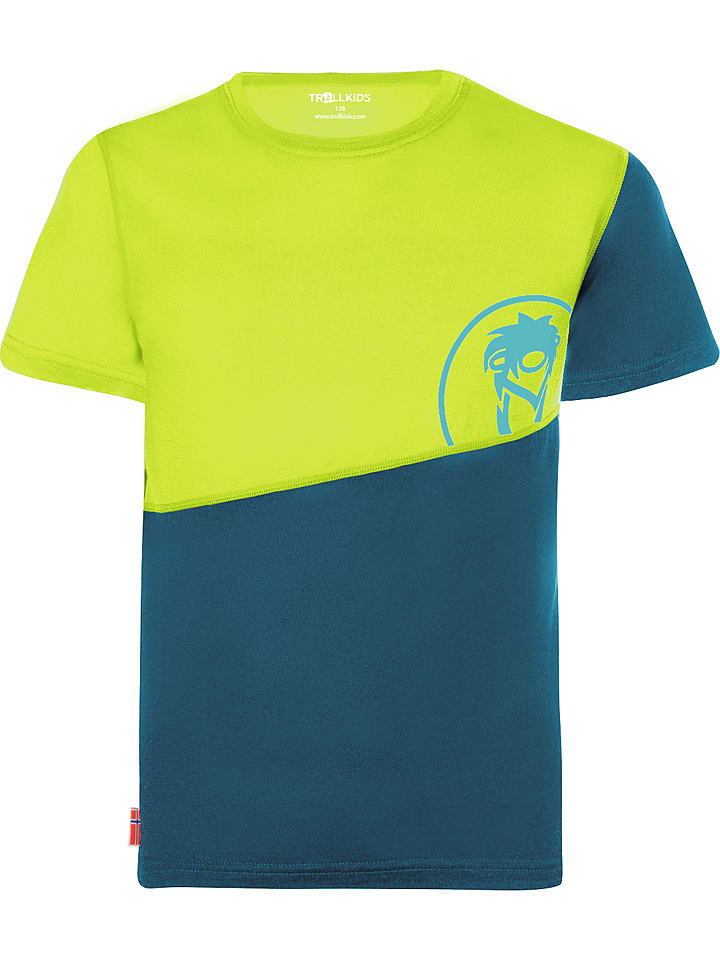 Trollkids Koszulka funkcyjna "Sandefjord" w kolorze żółtym rozmiar: 104