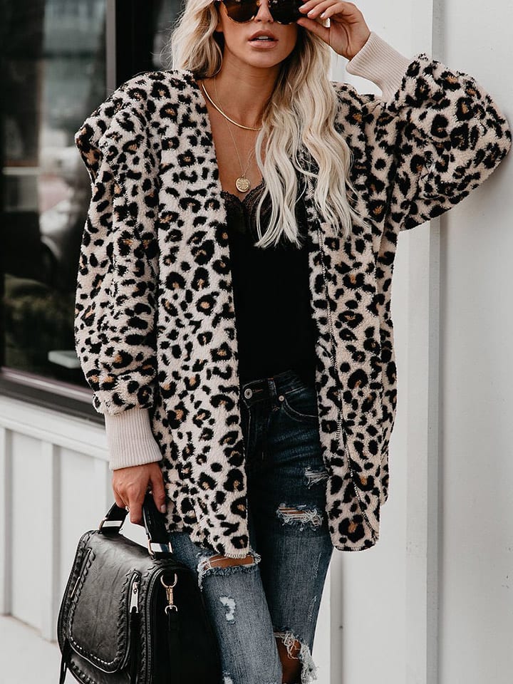 Milan Kiss Kurtka pluszowa w kolorze czarno-kremowym rozmiar: S