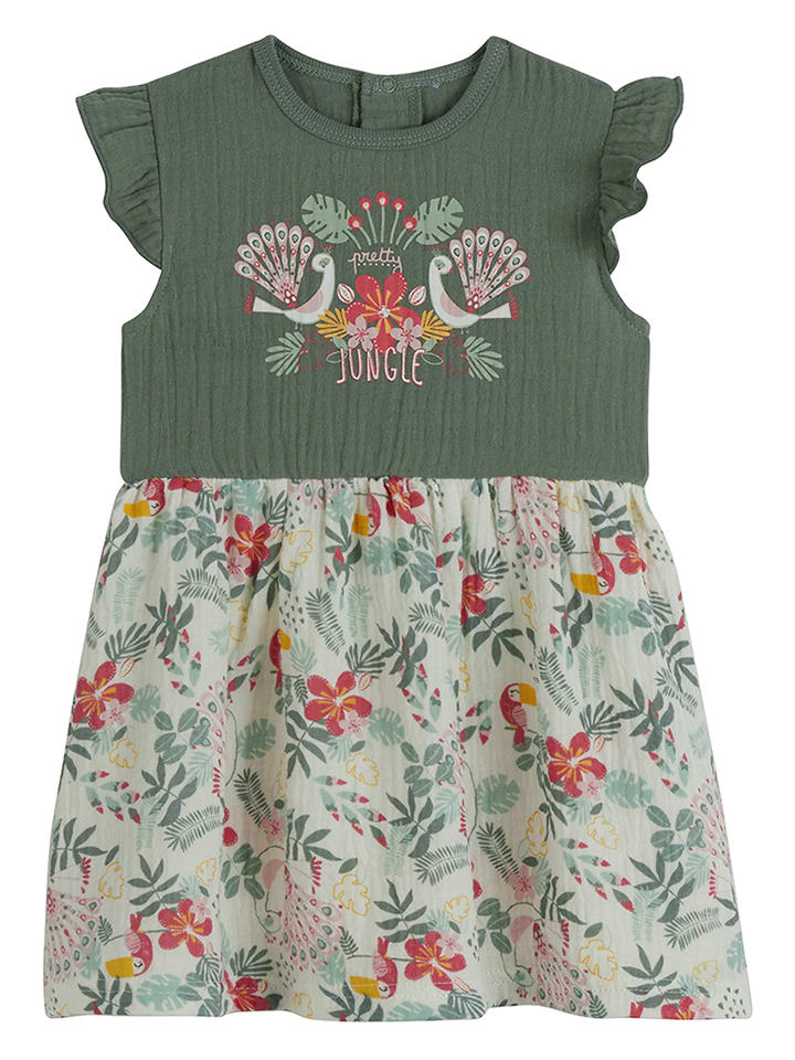 Petit Beguin Sukienka w kolorze oliwkowym rozmiar: 68