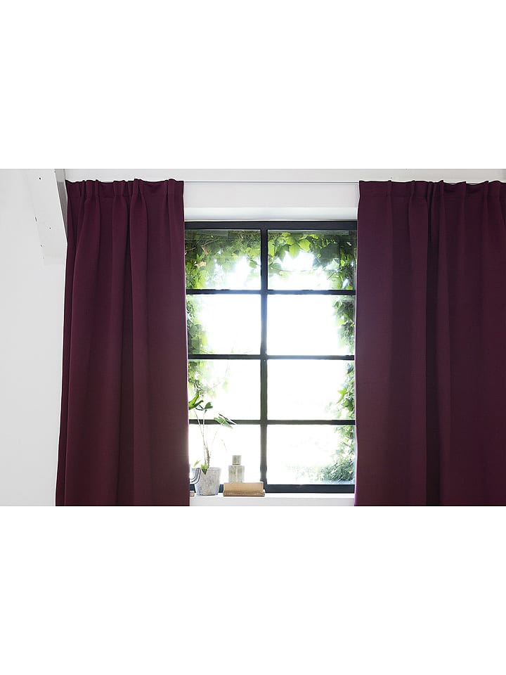 Lifa Living Zasłona w kolorze bordowym rozmiar: 150x250 cm