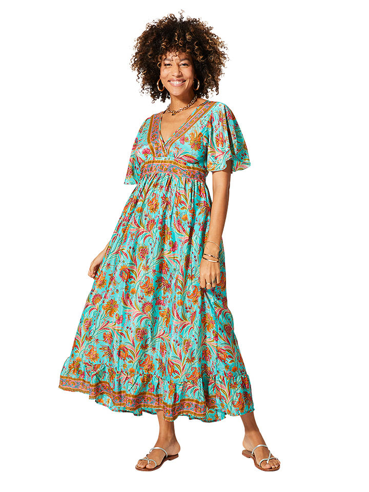 Aller Simplement Sukienka w kolorze turkusowo-pomarańczowym rozmiar: 34/36