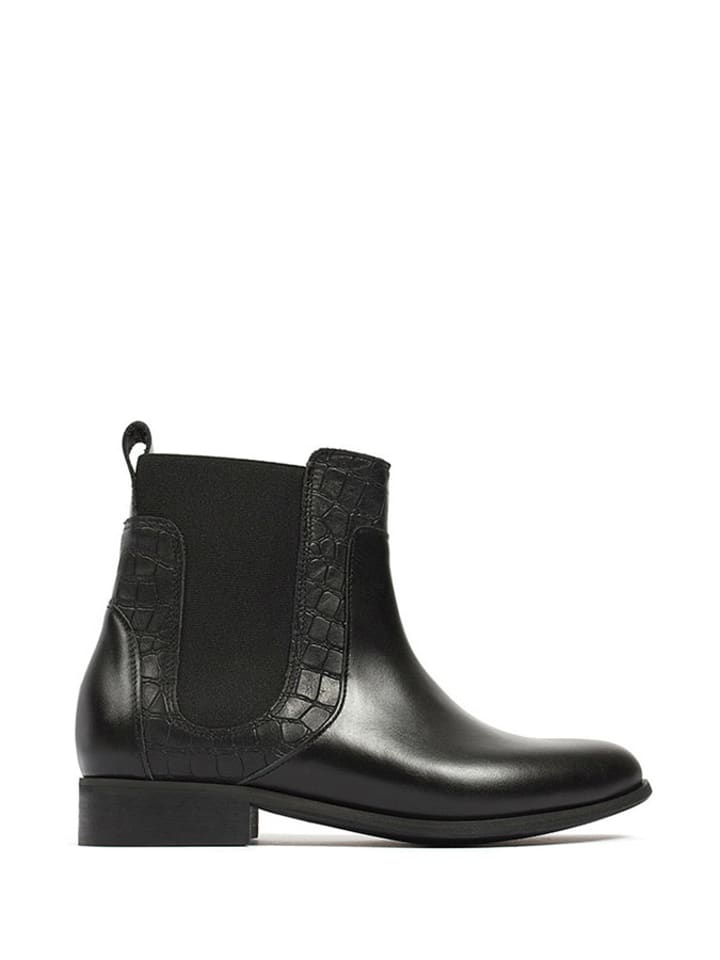 l37 Skórzane sztyblety w kolorze czarnym rozmiar: 35