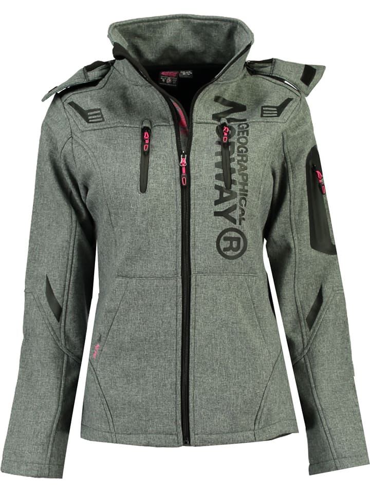 Geographical Norway Kurtka softshellowa "Truffe" w kolorze jasnoszarym rozmiar: L