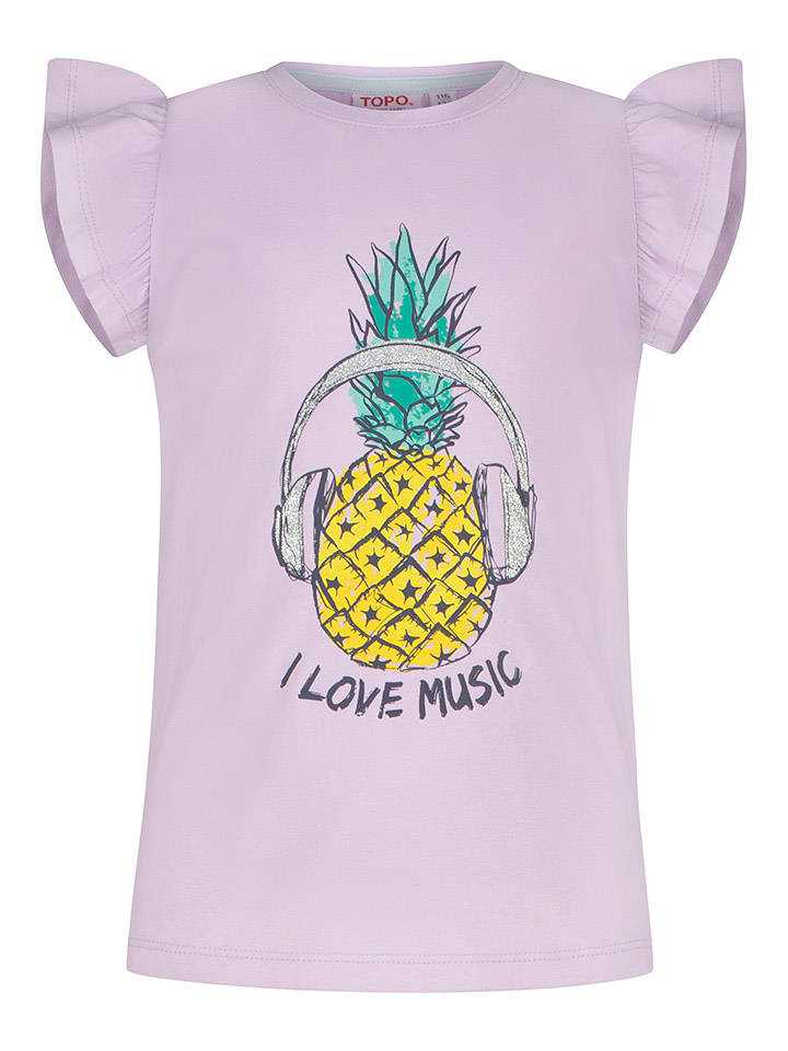 Topo Koszulka "Pineapple in lavender" w kolorze fioletowym rozmiar: 116