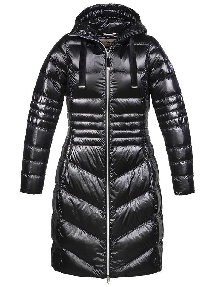 DOLOMITE Płaszcz puchowy "Corvara Satin" w kolorze czarnym rozmiar: XXL