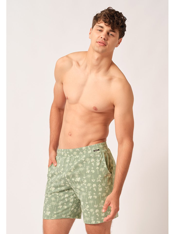 Skiny Szorty dresowe w kolorze zielonym rozmiar: L