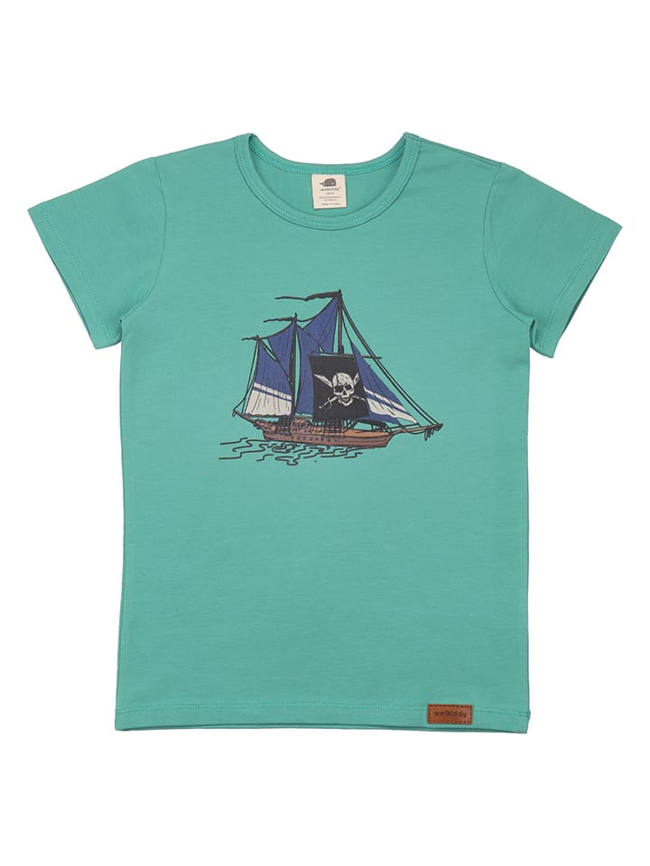 Walkiddy Koszulka w kolorze turkusowym rozmiar: 146