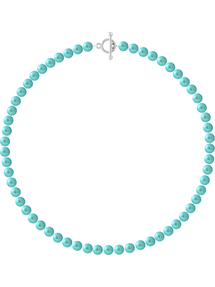 Pearline Naszyjnik perłowy w kolorze turkusowym - dł. 42 cm rozmiar: onesize