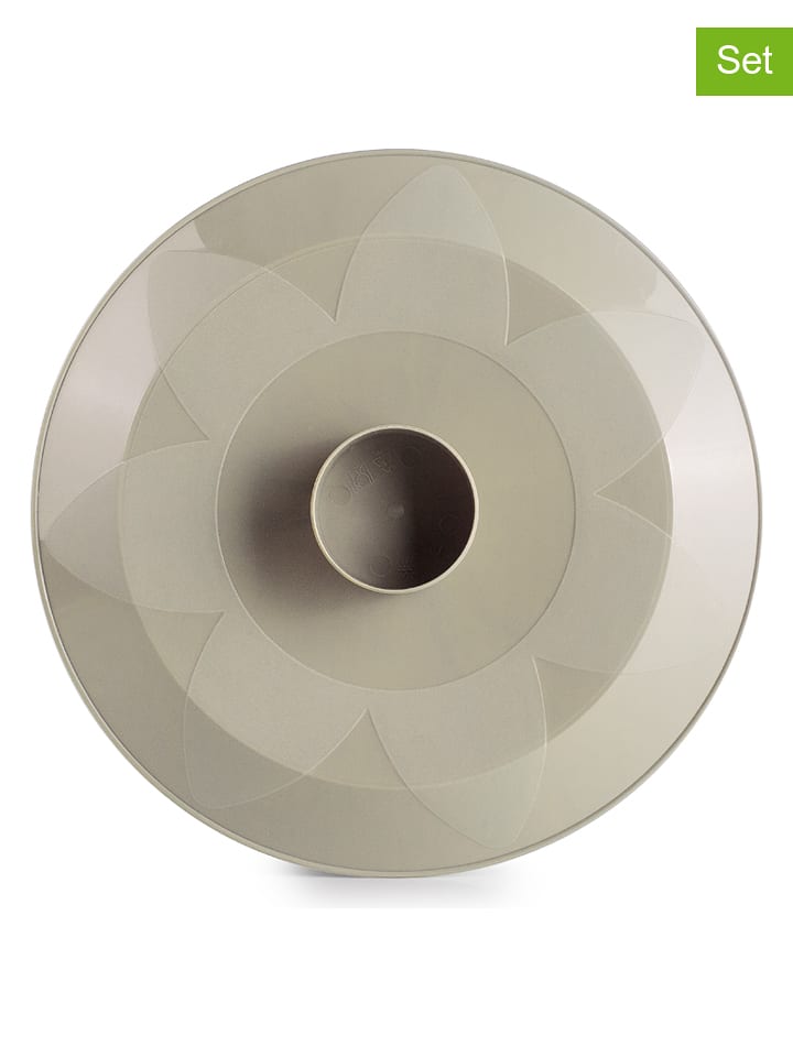 Ibili Pokrywki (2 szt.) "Basic" w kolorze beżowo-błękitnym - Ø 29,5 cm rozmiar: onesize