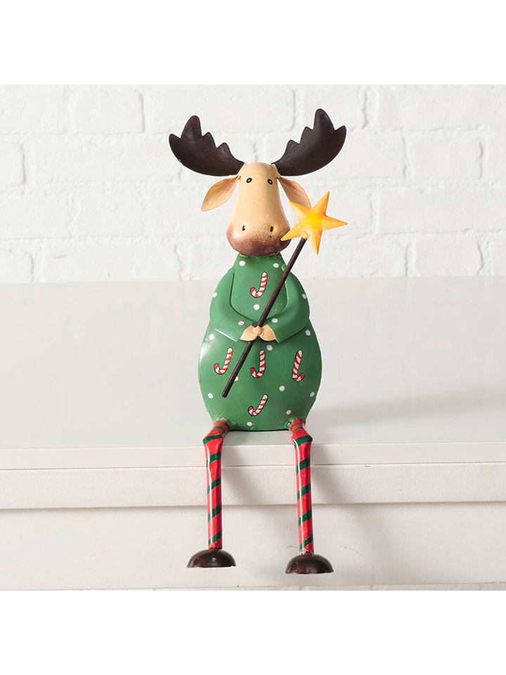 Boltze Dekoracja "Heini" w kolorze kremowo-zielonym - wys. 42 cm rozmiar: onesize