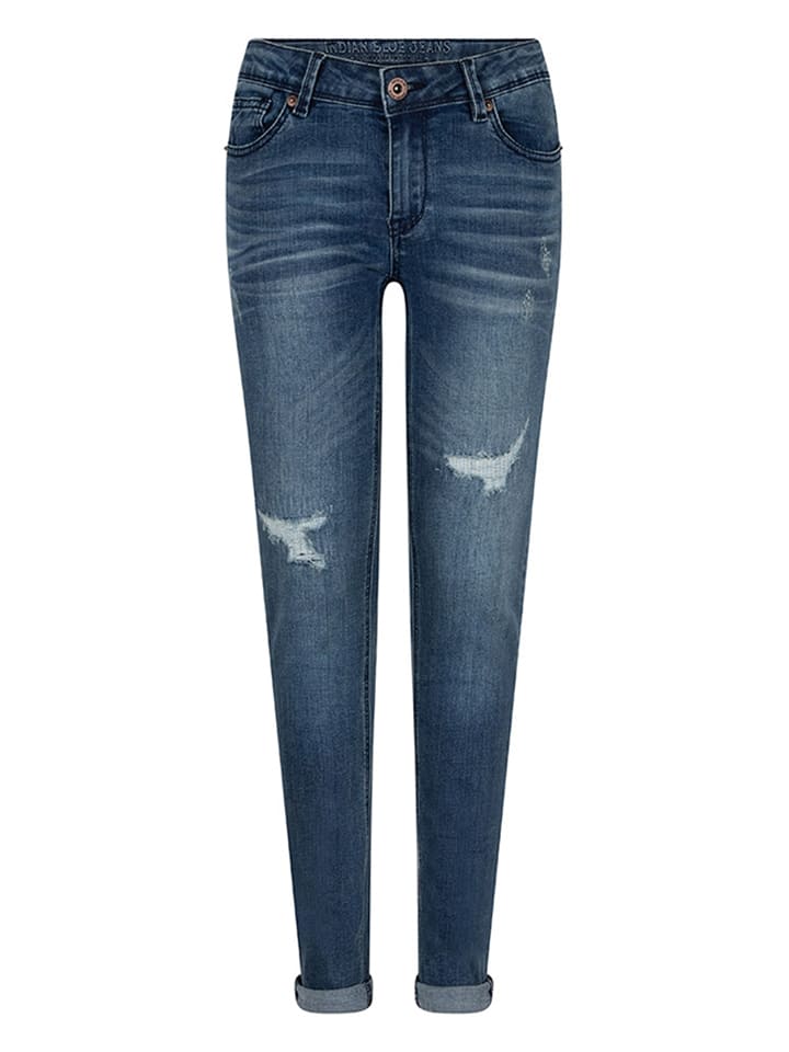 Dżinsy "Ryan" w kolorze niebieskim