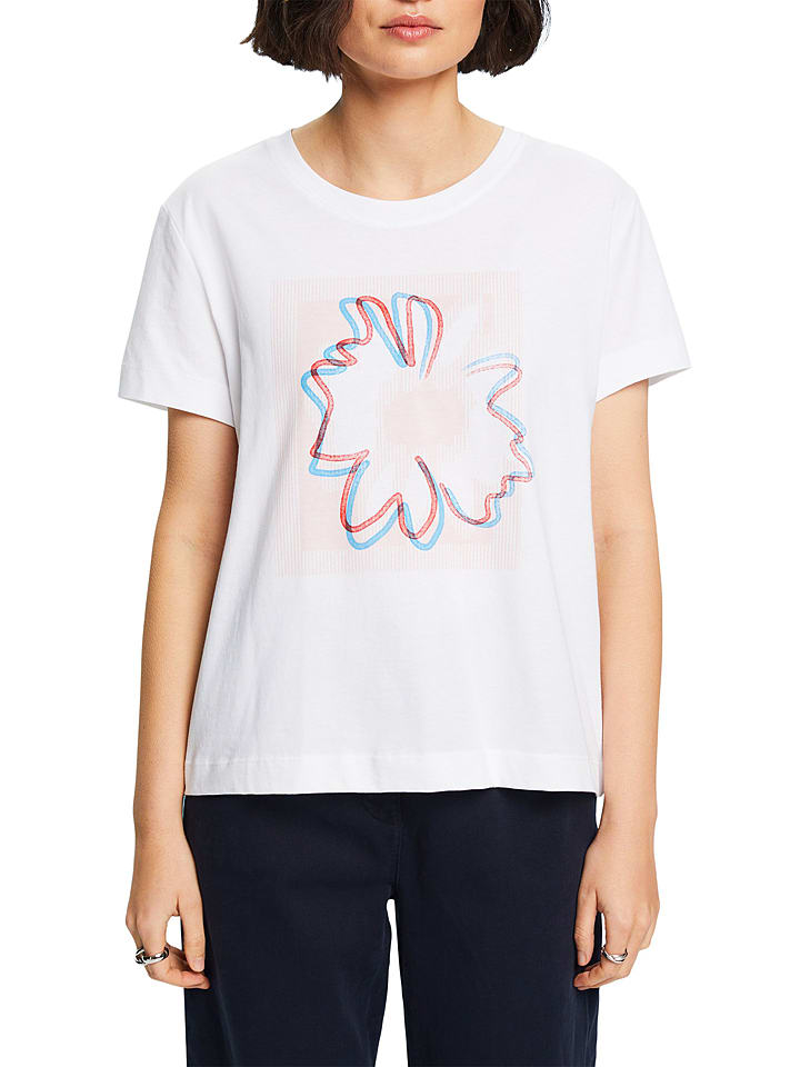 ESPRIT Koszulka w kolorze białym rozmiar: XXL