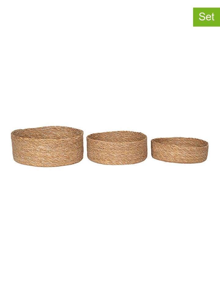 House Nordic Kosze (3 szt.) "Batam" w kolorze jasnobrązowym rozmiar: onesize