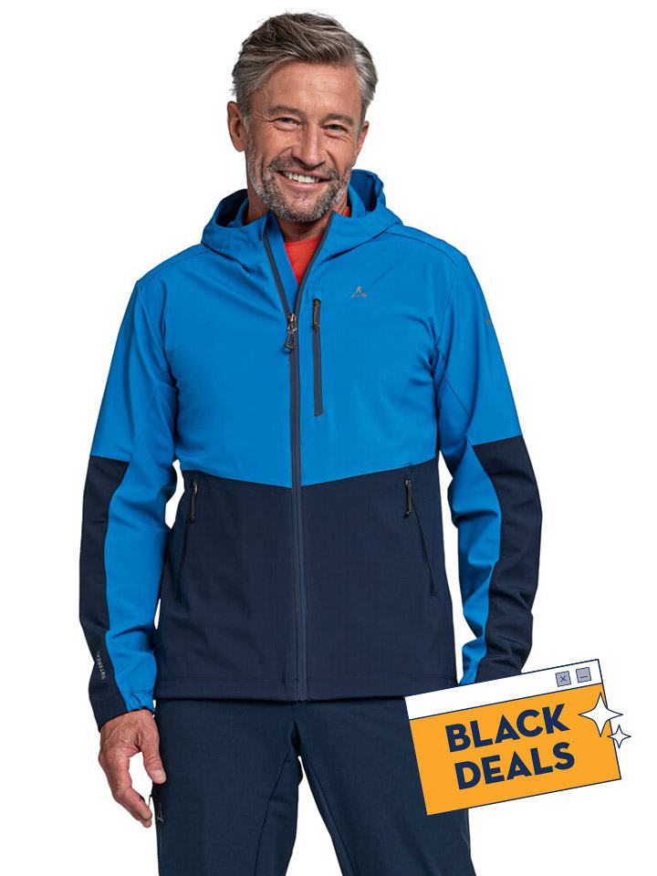 Schöffel Kurtka softshellowa "Tonion" w kolorze granatowo-niebieskim rozmiar: 50