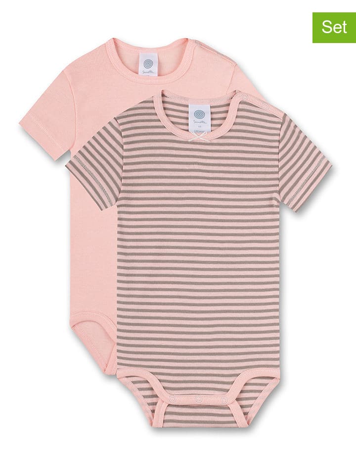Sanetta Body (2 szt.) w kolorze jasnoróżówo-szarym rozmiar: 56