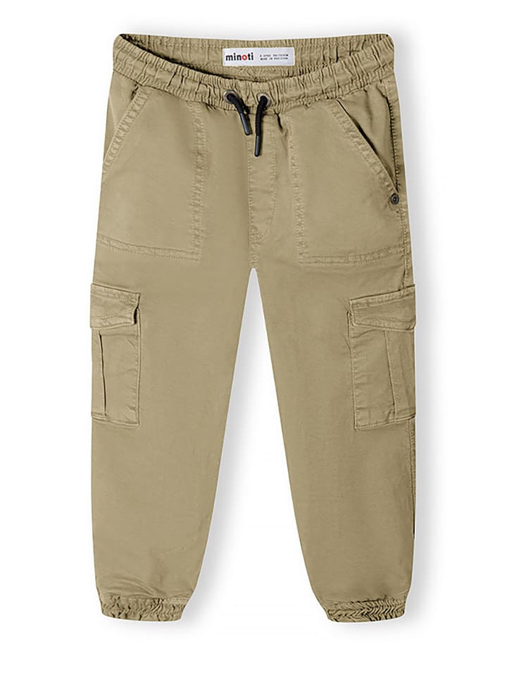 Minoti Bojówki w kolorze beżowym rozmiar: 158/164