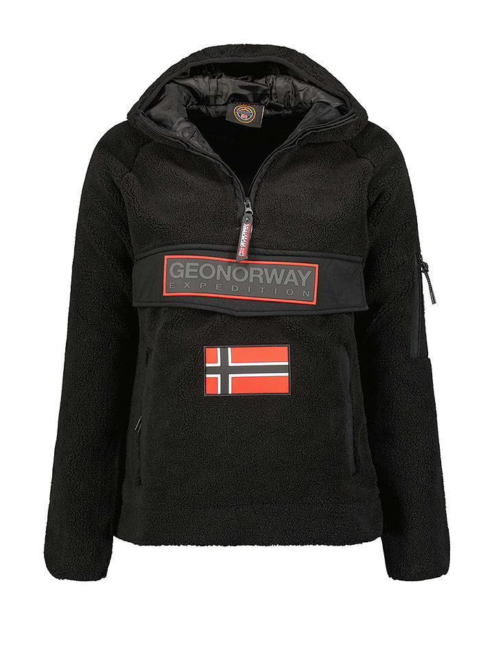 Geographical Norway Bluza polarowa "Upassia" w kolorze czarnym rozmiar: M