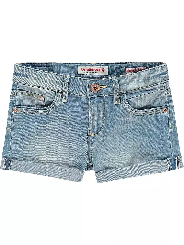 Vingino Szorty dżinsowe "Damara" w kolorze błękitnym rozmiar: 152