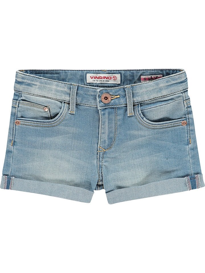Vingino Szorty dżinsowe "Damara" w kolorze błękitnym rozmiar: 152