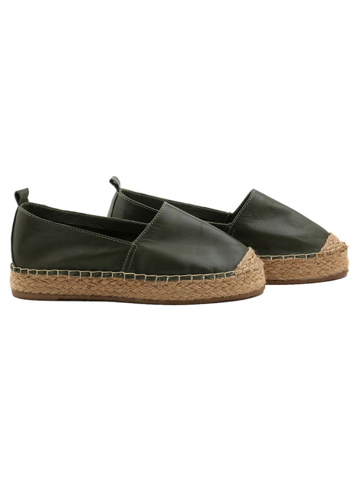 Maldives Shoes Espadryle w kolorze ciemnozielonym rozmiar: 38