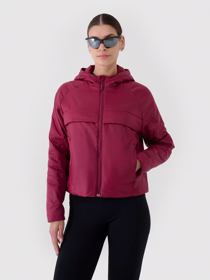 4F Kurtka puchowa w kolorze czerwonym rozmiar: M