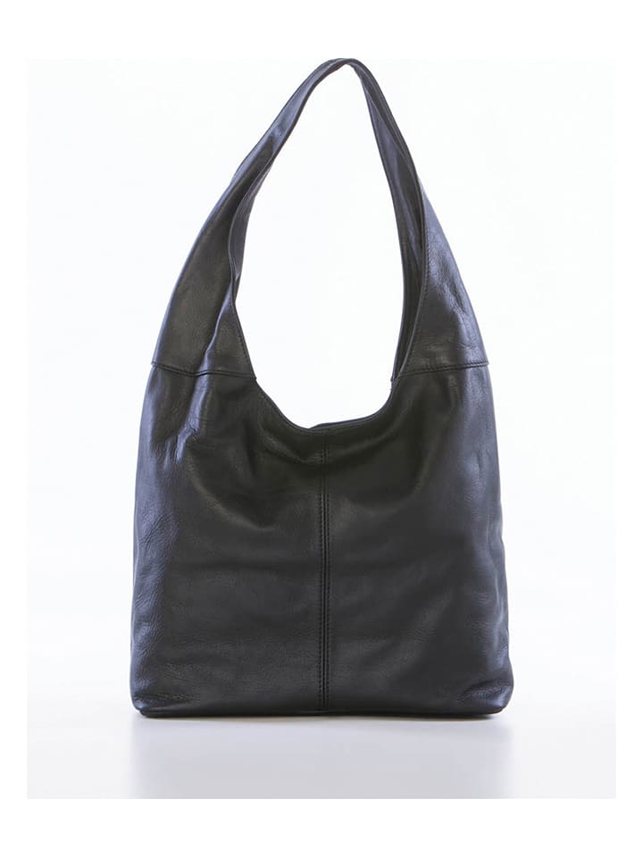 Lucca Baldi Skórzana torebka "Barga" w kolorze czarnym - 33 x 32 x 16 cm rozmiar: onesize
