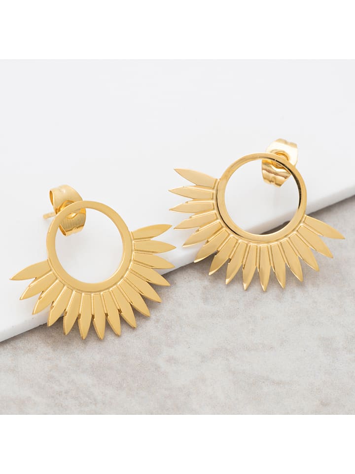 MENTHE À L'O Pozłacane kolczyki-wkrętki rozmiar: onesize