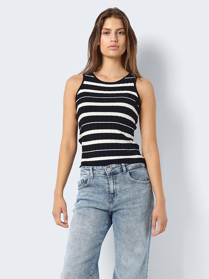 Noisy may Top w kolorze czarno-białym rozmiar: XL