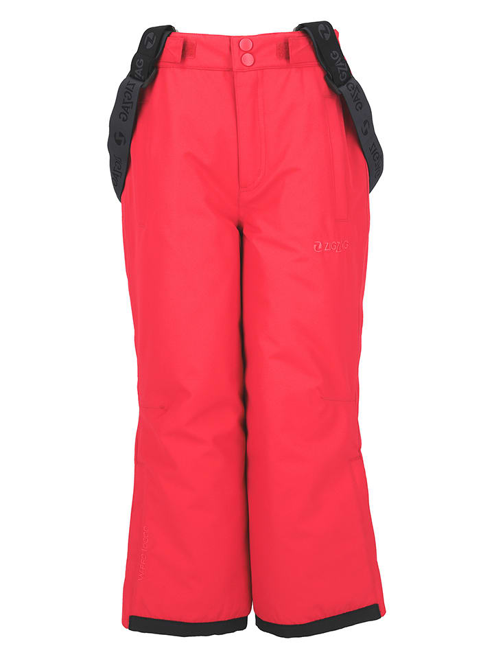 Zigzag Spodnie narciarskie "Soho" w kolorze czerwonym rozmiar: 152/158