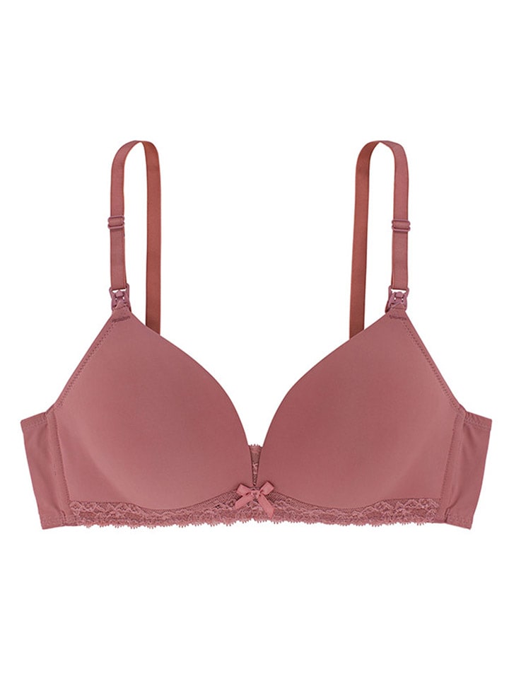 Biustonosz "May" w kolorze szaroróżowym