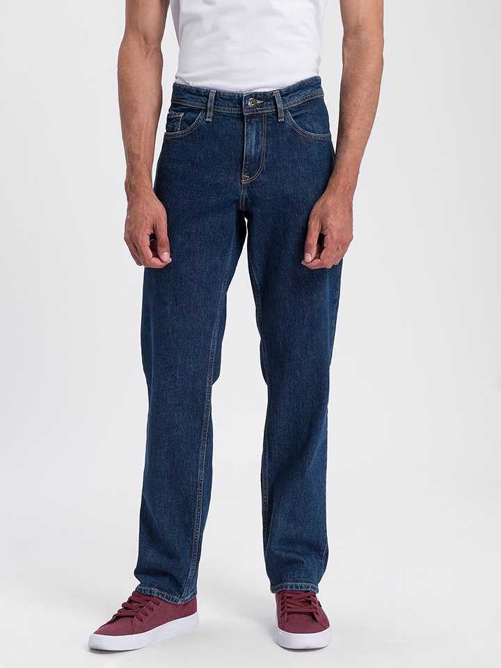 Cross Jeans Dżinsy "Antonio 305" - Relaxed fit - w kolorze niebieskim rozmiar: W36/L38