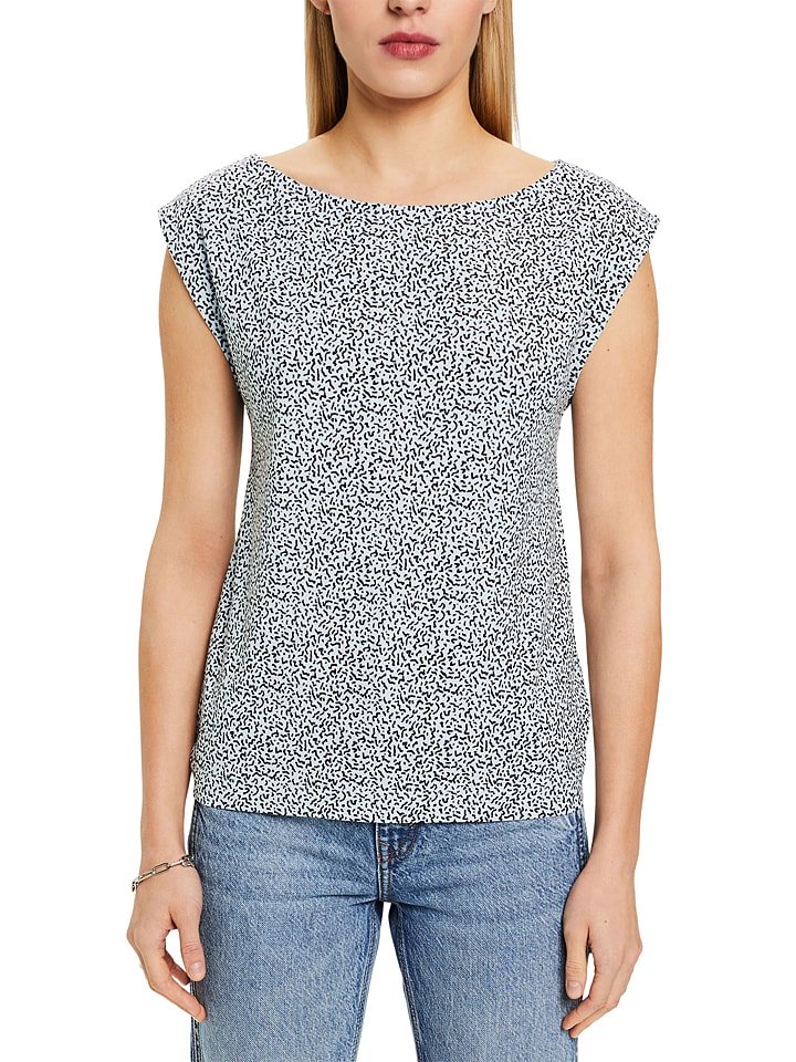 ESPRIT Koszulka w kolorze błękitno-granatowym rozmiar: XS