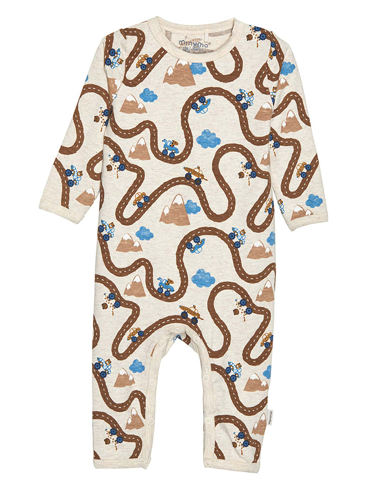 Minymo Rampers w kolorze beżowym rozmiar: 74