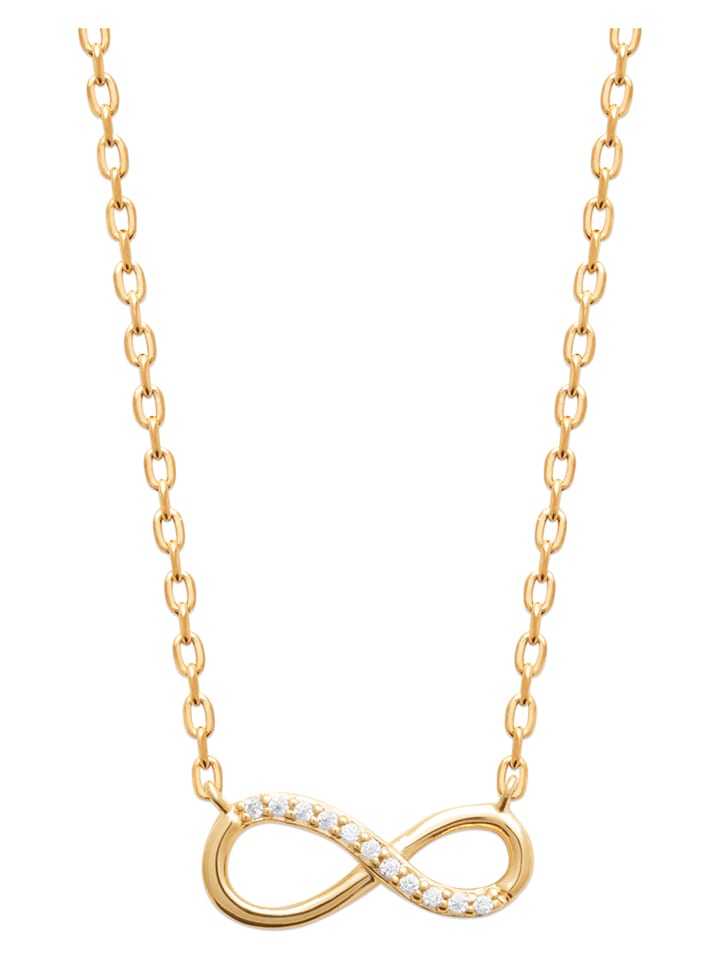 L'Atélier Précieux Pozłacany naszyjnik z elementem ozdobnym - dł. 45 cm rozmiar: onesize