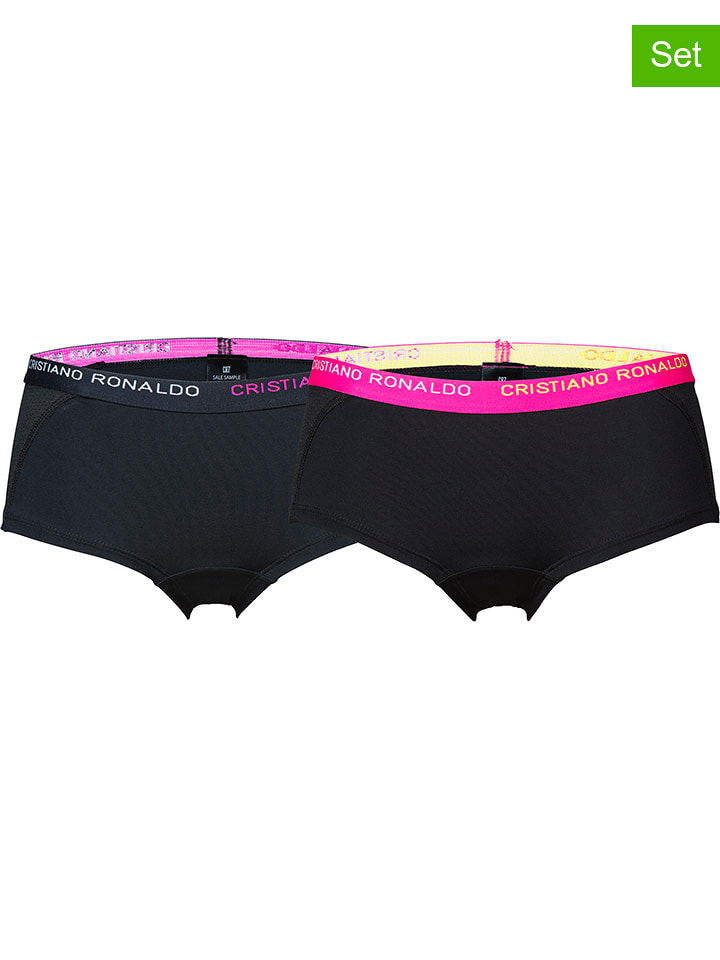 CR7 Majtki (2 pary) w kolorze czarnym rozmiar: 158-170