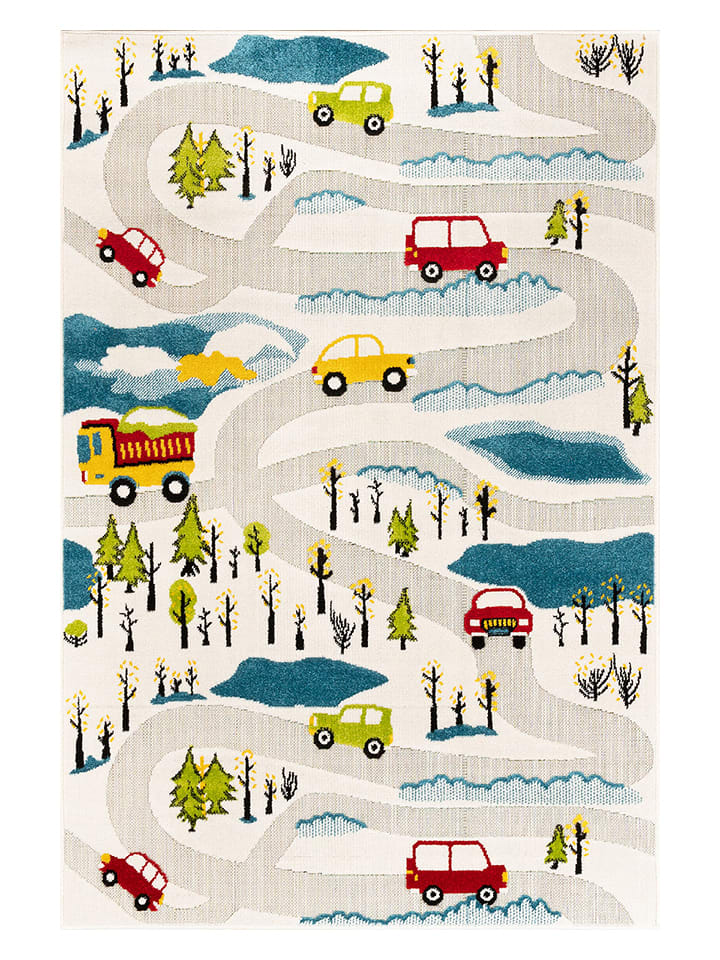 Mioli Dywan "Doga" w kolorze białym ze wzorem rozmiar: 80x150 cm