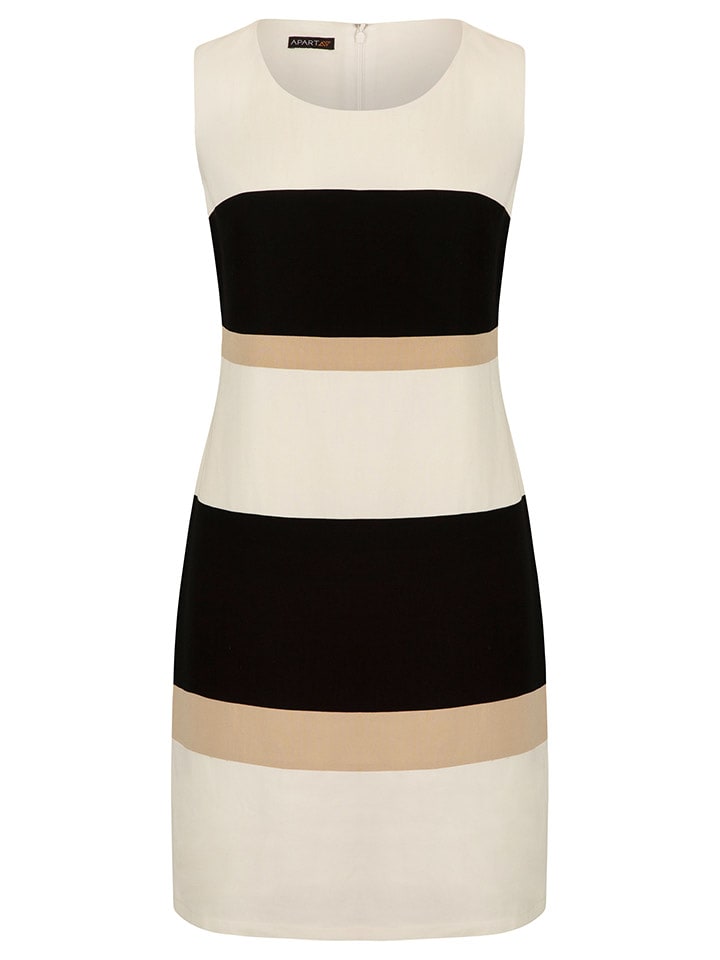 APART Sukienka w kolorze kremowo-czarnym rozmiar: 40