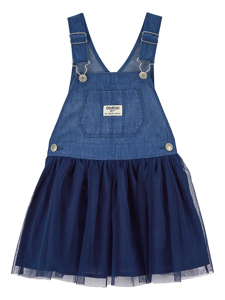 OshKosh Sukienka-ogrodniczka w kolorze niebieskim rozmiar: 104