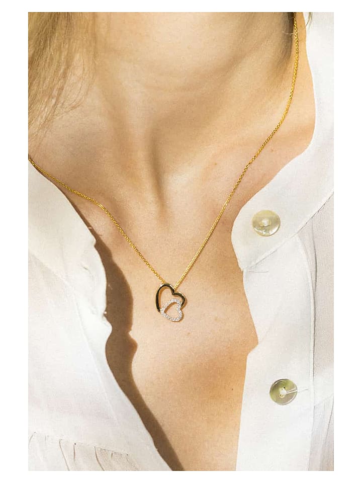 DIAMOND & CO Złota zawieszka "Two Ever" z diamentami rozmiar: onesize