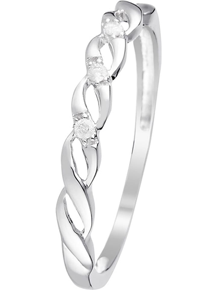 L'ARTISAN JOAILLIER Złoty pierścionek "Beautiful Twist" z diamentami rozmiar: 54