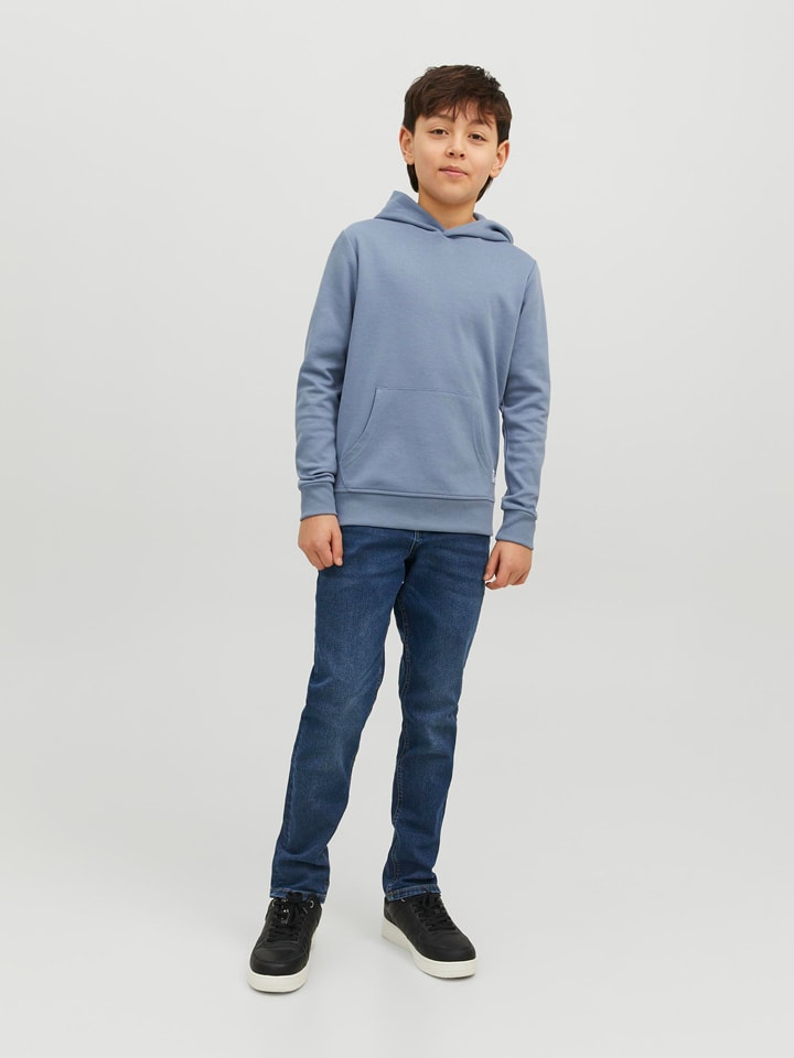 JACK & JONES Junior Dżinsy "Glenn" - Slim fit - w kolorze niebieskim rozmiar: 152