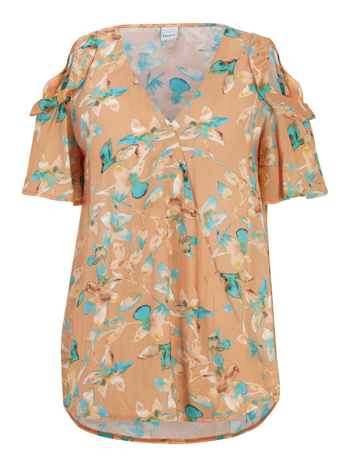 Heine Bluzka w kolorze pomarańczowo-turkusowym rozmiar: 48