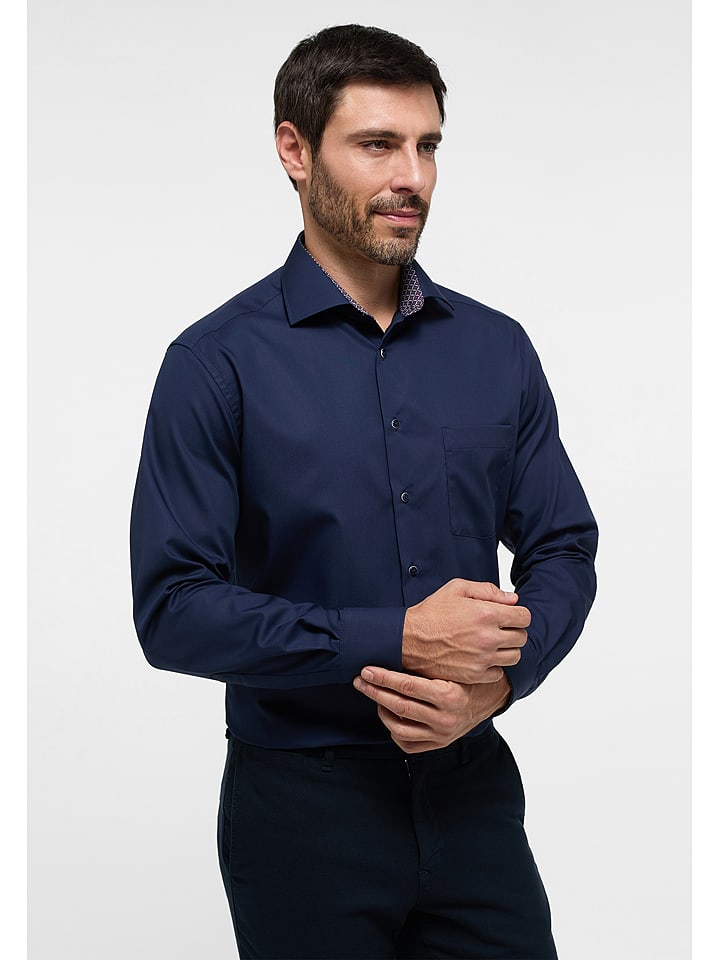 Eterna Koszula - Modern fit - w kolorze granatowym rozmiar: 39
